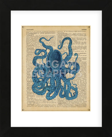 Vintage Octopus (Framed) -  Sparx Studio - McGaw Graphics