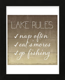 Lake Rules (Framed) -  Sparx Studio - McGaw Graphics