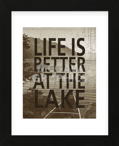 Life Is Better At The Lake (Framed) -  Sparx Studio - McGaw Graphics