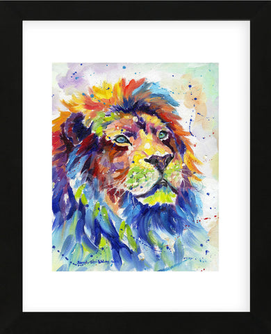 Colorful African Lion (Framed) -  Sarah Stribbling - McGaw Graphics