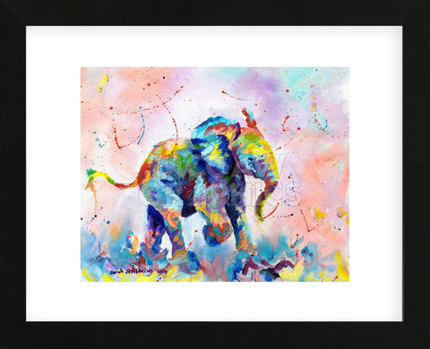 Colorful Elephant (Framed) -  Sarah Stribbling - McGaw Graphics