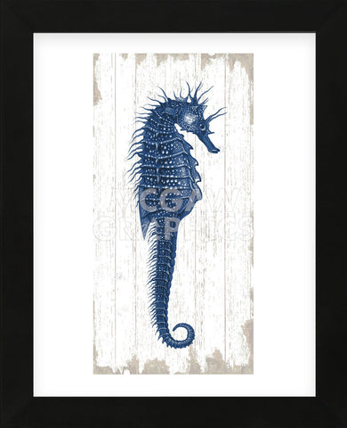 Seahorse in Blue I (Framed) -  Sparx Studio - McGaw Graphics