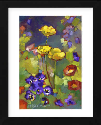 Poppies and Pansies (Framed) -  Karen Mathison Schmidt - McGaw Graphics