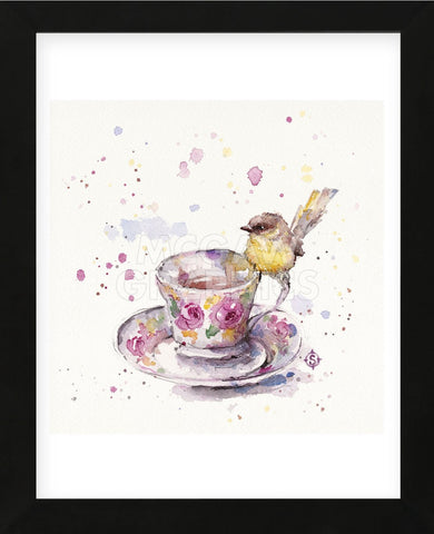 Tea Time (Eastern Yellow Robin) (Framed) -  Sillier than Sally - McGaw Graphics