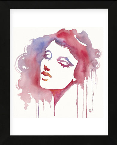So She Flows (Watercolor portrait) (Framed) -  Sillier than Sally - McGaw Graphics
