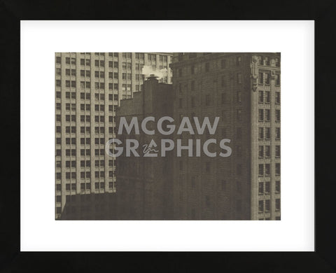 Manhatta - Skyscrapers in Shadows, Negative date: 1920 (Framed) -  Charles Sheeler - McGaw Graphics