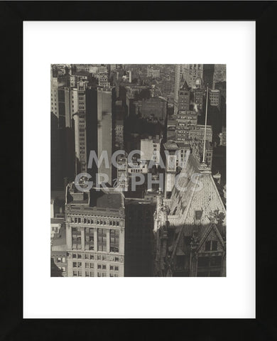 New York, Temple Court, distant view, Negative date: 1920 (Framed) -  Charles Sheeler - McGaw Graphics