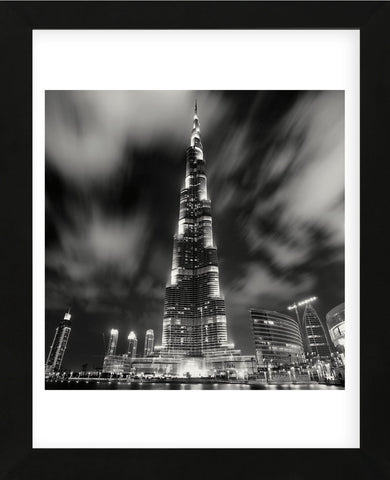 Burj Kahlifa at Night, Study 1, Dubai, UAE (Framed) -  Marcin Stawiarz - McGaw Graphics
