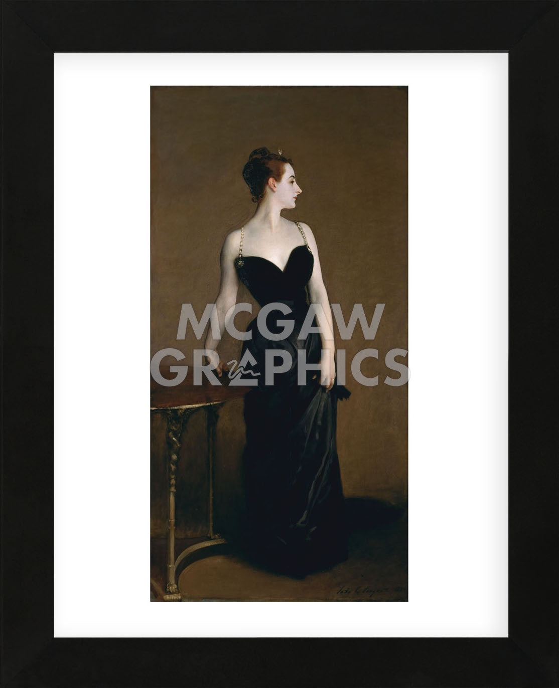 Madame X (Madame Pierre Gautreau), 1883 (Framed) | McGaw Graphics
