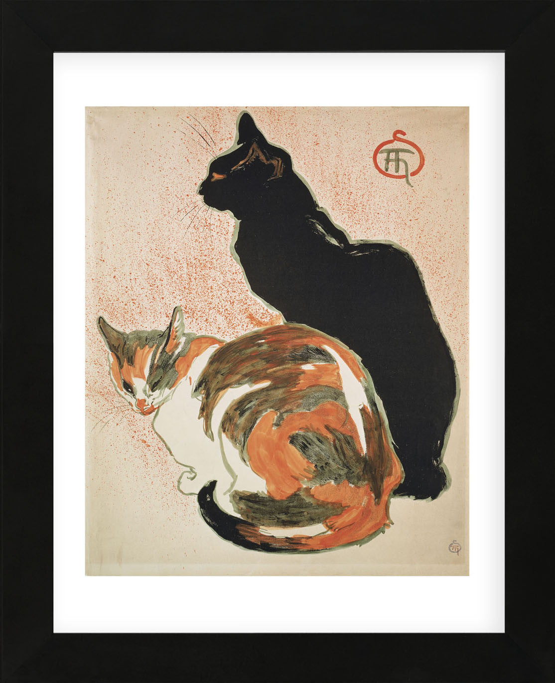 Two Cats, 1894 (Framed) | McGaw Graphics