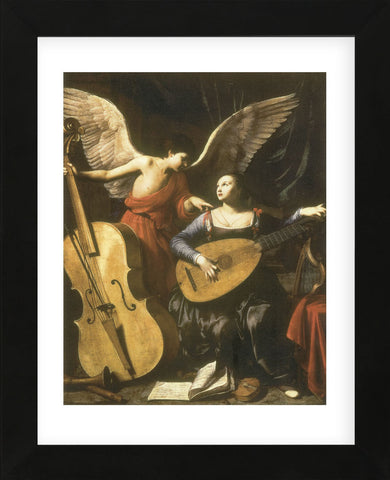 St. Cecilia and the Angel  (Framed) -  Carlo Saraceni - McGaw Graphics