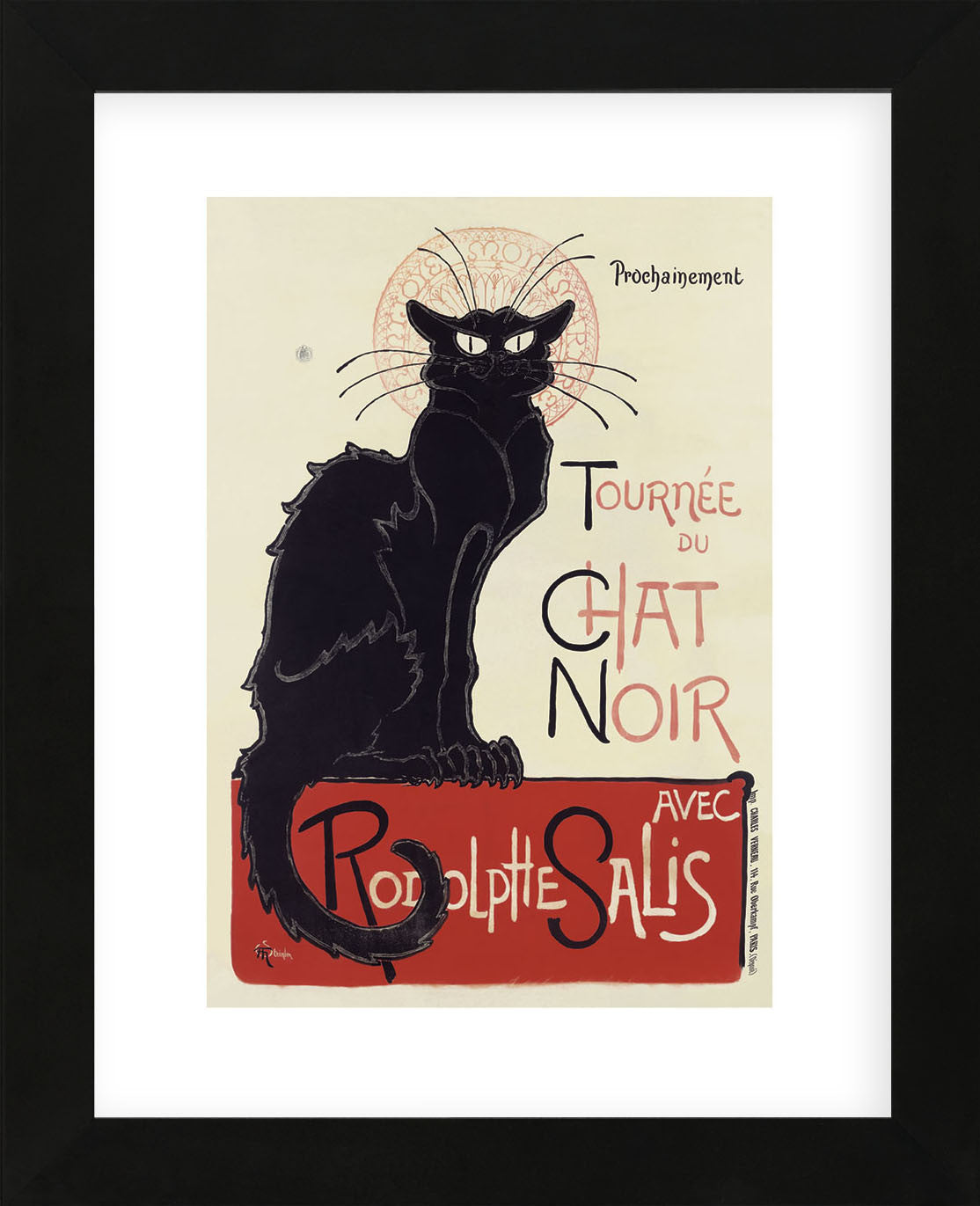Tournee du Chat Noir 刺繍 額装 Tournee du Chat Noir (Framed) | McGaw Graphics