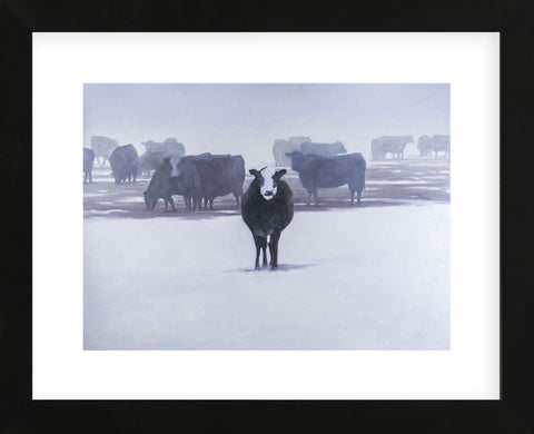 Cows in the Snow (Framed) -  Todd Telander - McGaw Graphics