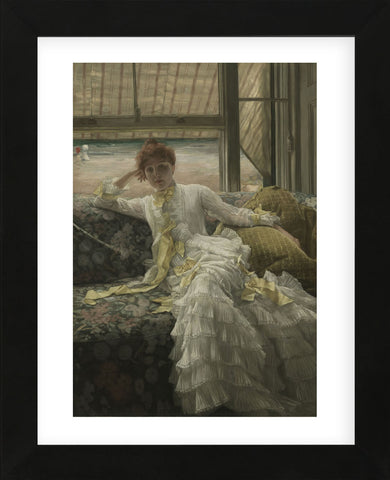 July: Specimen of a Portrait, c.1878  (Framed) -  Jacques-Joseph Tissot - McGaw Graphics