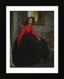 Portrait of Mademoiselle, called Girl with Red Vest, February 1864 (Framed) -  Jacques-Joseph Tissot - McGaw Graphics