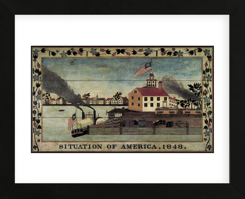 Situation of America, 1848 (Framed) -  Unknown Artist - McGaw Graphics