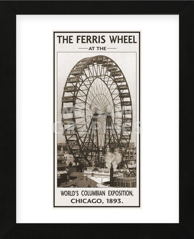 The Ferris Wheel, 1893 (Framed) -  Vintage Photography - McGaw Graphics