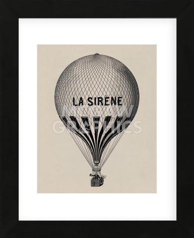 La Sirene (Framed) -  Vintage Reproduction - McGaw Graphics