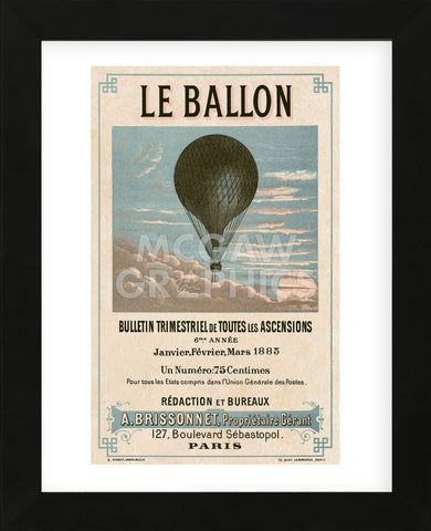 Le Ballon, Paris (Framed) -  Vintage Reproduction - McGaw Graphics