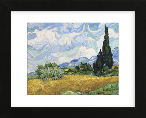 Wheat Field with Cypresses, 1889 (Framed) -  Vincent van Gogh - McGaw Graphics
