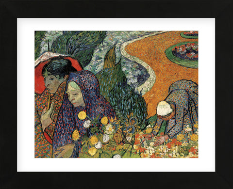 Memory of the Garden at Etten (Ladies of Arles), 1888 (Framed) -  Vincent van Gogh - McGaw Graphics