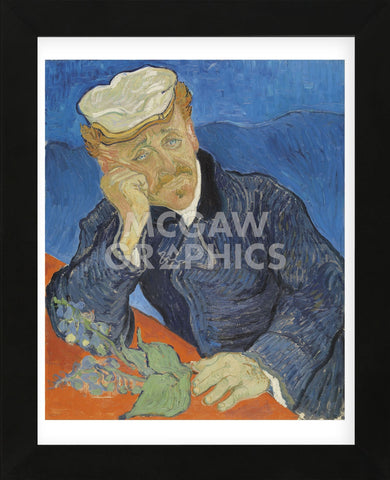 Dr. Paul Gachet, 1890 (Framed) -  Vincent van Gogh - McGaw Graphics