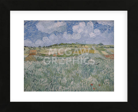 Plain Near Auvers, 1890 (Framed) -  Vincent van Gogh - McGaw Graphics