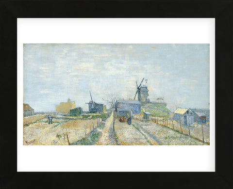 Montmartre: Windmills and Allotments, 1887 (Framed) -  Vincent van Gogh - McGaw Graphics