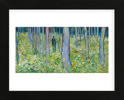 Undergrowth with Two Figures, 1890 (Framed) -  Vincent van Gogh - McGaw Graphics
