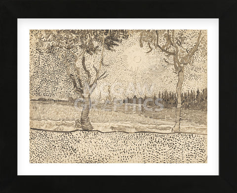 The Road to Tarascon, 1888 (Framed) -  Vincent van Gogh - McGaw Graphics