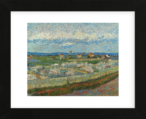 Peach Blossoms in the Crau  (Framed) -  Vincent van Gogh - McGaw Graphics