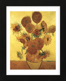 Sunflowers on Gold, 1888 (Framed) -  Vincent van Gogh - McGaw Graphics
