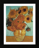 Sunflowers on Blue, 1888  (Framed) -  Vincent van Gogh - McGaw Graphics