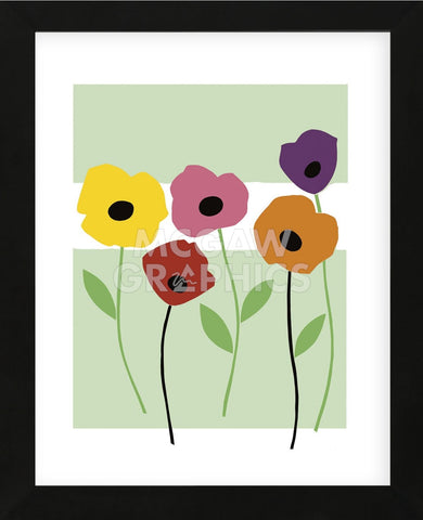 Perky Poppies (Framed) -  Muriel Verger - McGaw Graphics