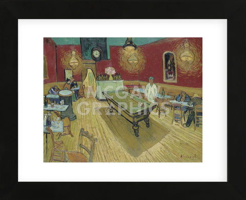 The Night Cafe, 1888  (Framed) -  Vincent van Gogh - McGaw Graphics