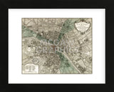 Plan de Paris (Framed) -  Vintage Reproduction - McGaw Graphics