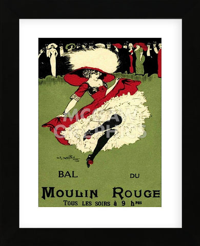 Bal du Moulin Rouge (Framed) -  Vintage Poster - McGaw Graphics