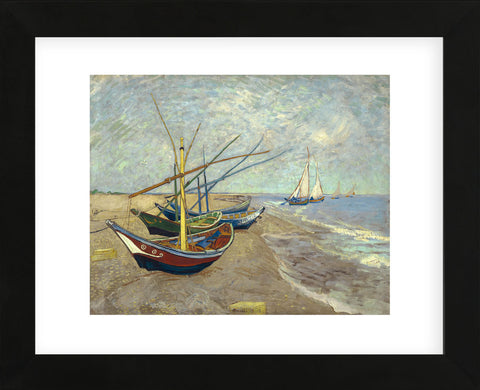 Boats Saintes-maries (Framed) -  Vincent van Gogh - McGaw Graphics