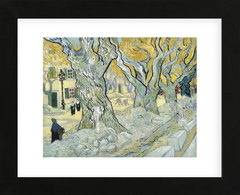 The Road Menders, 1889  (Framed) -  Vincent van Gogh - McGaw Graphics