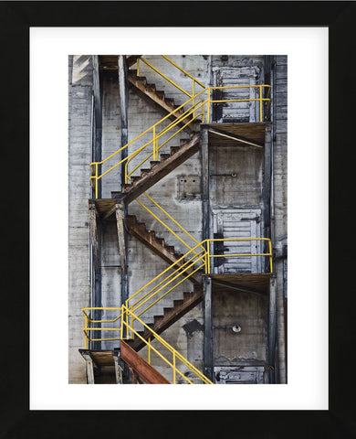 Yellow Railings (Framed) -  David Lorenz Winston - McGaw Graphics