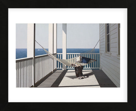 Hammock with Beach Towel (Framed) -  Zhen-Huan Lu - McGaw Graphics