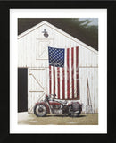 Barn and Motorcycle (Framed) -  Zhen-Huan Lu - McGaw Graphics