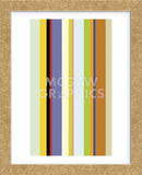 Paprika Stripe  (Framed) -  Dan Bleier - McGaw Graphics