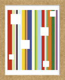 White Square on Stripe  (Framed) -  Dan Bleier - McGaw Graphics