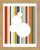 White Bubble on Stripe  (Framed) -  Dan Bleier - McGaw Graphics