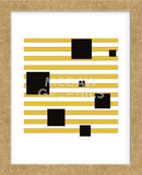 Black Block on Stripe (Framed) -  Dan Bleier - McGaw Graphics