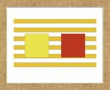 Double Block on Stripe  (Framed) -  Dan Bleier - McGaw Graphics