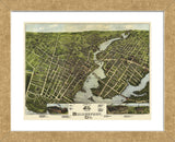 View of Bridgeport, Connecticut, 1875 (Framed) -  O.H. Bailey - McGaw Graphics