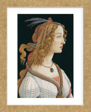 Idealized Portrait of a Lady (Portrait of Simonetta Vespucci as Nymph), 1480 (Framed) -  Sandro Botticelli - McGaw Graphics