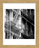 Fire Escape (b/w)  (Framed) -  Erin Clark - McGaw Graphics